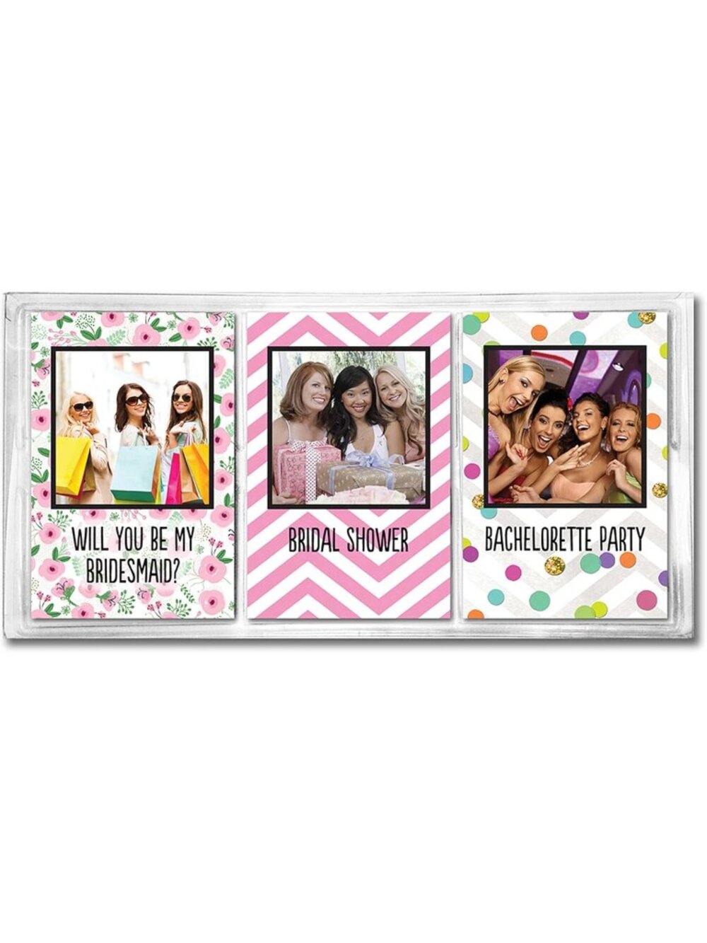 Bridesmaid Keepsake Photo Frames Set of 3 Magnetic by Bonnie Marcus
